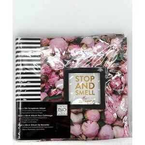 12x12 Scrapbook Album Expandable Stop & Smell The Flowers Kit My Big Ideas 10 Sh